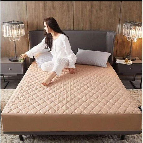 Quilted Fitted Mattress Pad Waterproof Mattress Protector