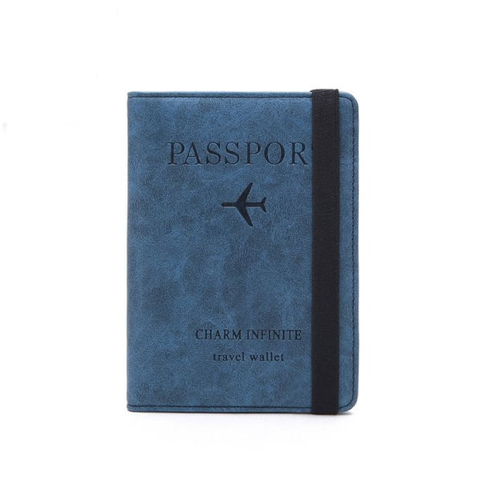 Passport Holder Cover Wallet Travel Essentials RFID Blocking Leather Card Case