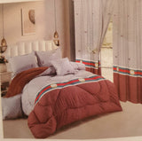 7 Piece Cotton/Woolen Duvet With Matching Curtain Set