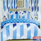 7 Piece Cotton/Woolen Duvet With Matching Curtain Set