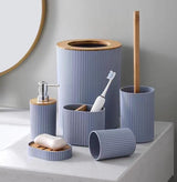 6Pcs Bathroom Accessories Set Soap Dish for Bathroom