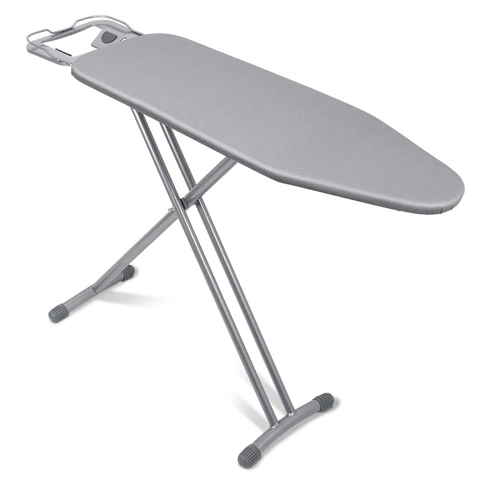 Ironing Board with Heat Resistant Cover, Large Adjustable Height Folding Ironing Board