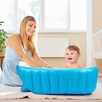 Inflatable Baby Bath tub for Kids with Air Pump