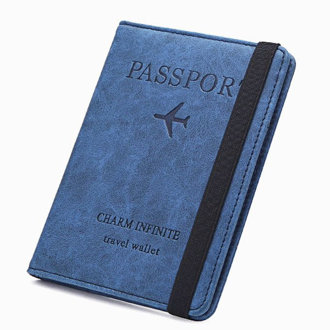 Passport Holder Cover Wallet Travel Essentials RFID Blocking Leather Card Case