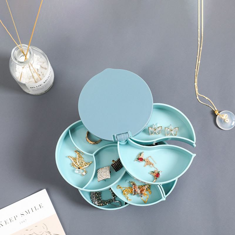 4 layer  rotating accessories storage  box