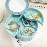 4 layer  rotating accessories storage  box