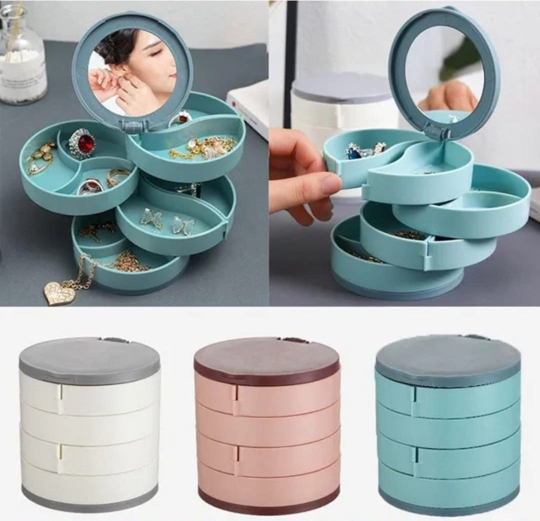 4 layer rotating accessories storage box – Homelux Kenya