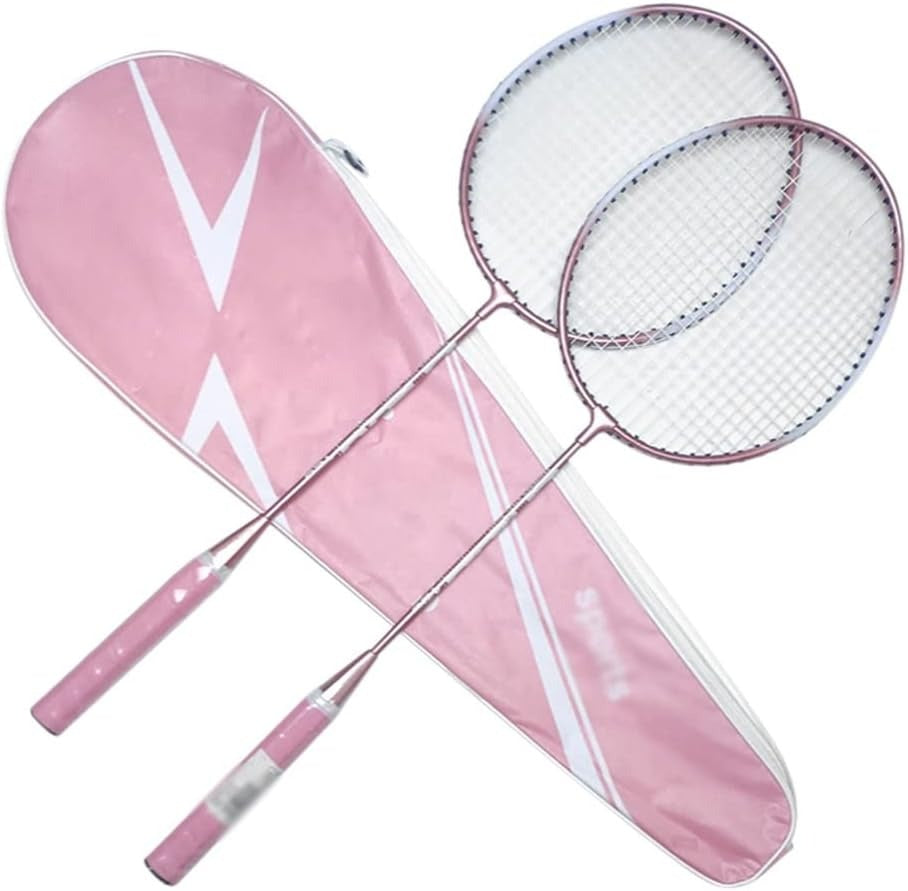 2pcs Badminton Rackets And Carrying Bag Set Badminton Racquet Set Indoor Outdoor Sports