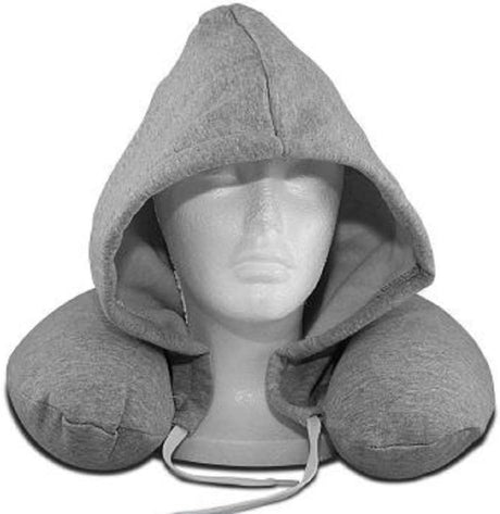 Microfiber Travel Neck Pillow with Hoodie