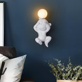 Resin Monkey Bear Wall Lamp Wall Art Decor Astronaut Wall Lamps