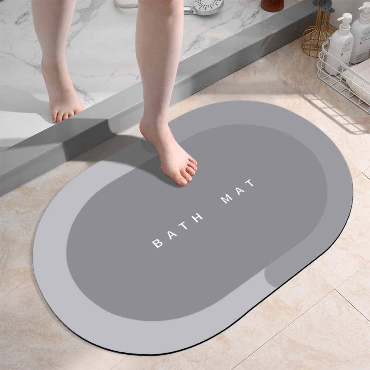 Super Absorbent Floor Mat, Non Slip Quick Dry Bath Mats for Bathroom