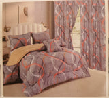 7 Piece Cotton/Woolen Duvet With Matching Curtain Set