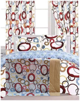 7 Piece Cotton/Woolen Duvet With Matching Curtain Set