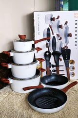 15Pcs Edenberg Cookware Sets With Kitchen Tools