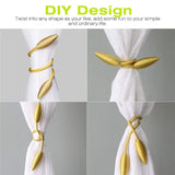 Arbitrary shape strong curtain Tie tiebacks a pair