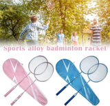 2pcs Badminton Rackets And Carrying Bag Set Badminton Racquet Set Indoor Outdoor Sports