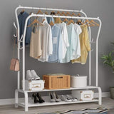 Movable Clothing RackDouble Rails