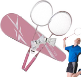 2pcs Badminton Rackets And Carrying Bag Set Badminton Racquet Set Indoor Outdoor Sports