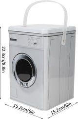 Washing machine themed powder/laundry detergent  storage container