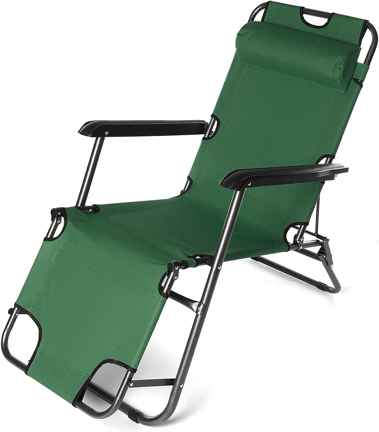 2-in-1 Beach Lounge Chair & Camping Chair