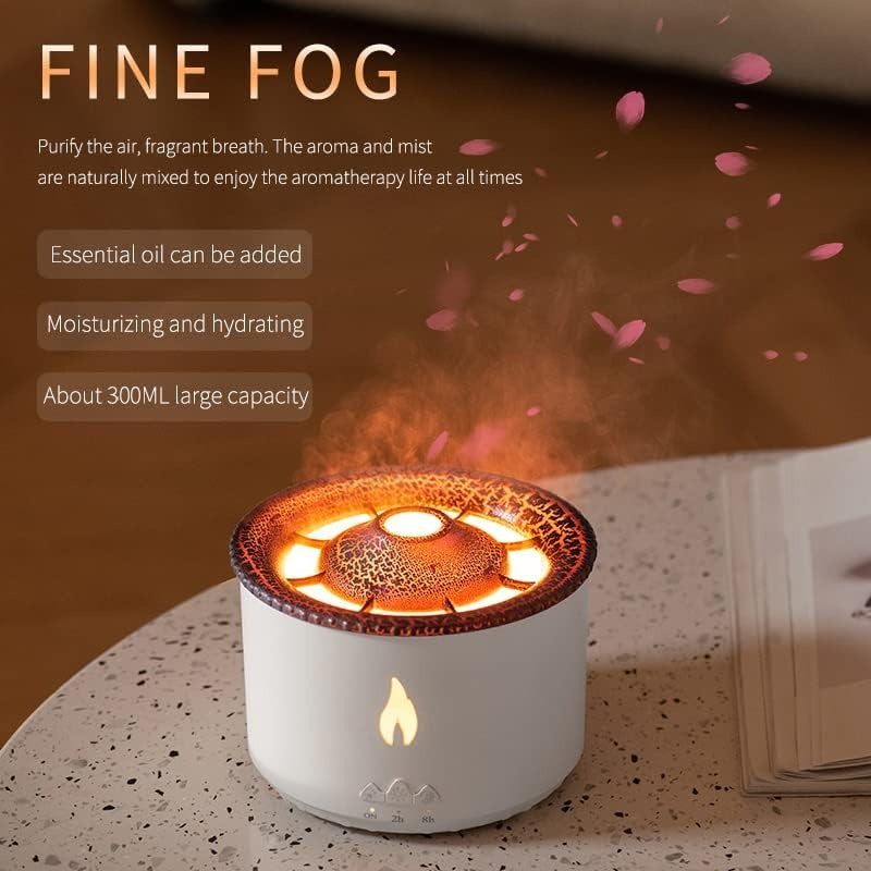 Volcano Humidifier Aromatherapy Essential Oil Diffusers 360ML,Air Diffuser/Humidifier