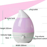 Essential Oil Diffuser, Ultrasonic Humidifier 2.6l Ultrasonic Aroma Air Humidifier