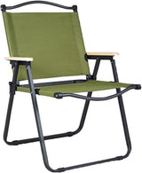 Portable Foldable Kermit Chair, Outdoor Chair, Resort Chair, Compact, Foldable, Camping Chair, Easy Assembly, Backrest, Low Style, Leisure Chair