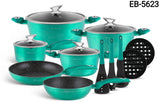 15Pcs Edenberg Cookware Sets With Kitchen Tools