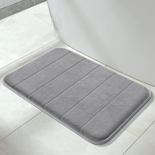Memory Foam Bath Mat Rug, 24 x 17 Inches, Comfortable, Soft, Super Water Absorption