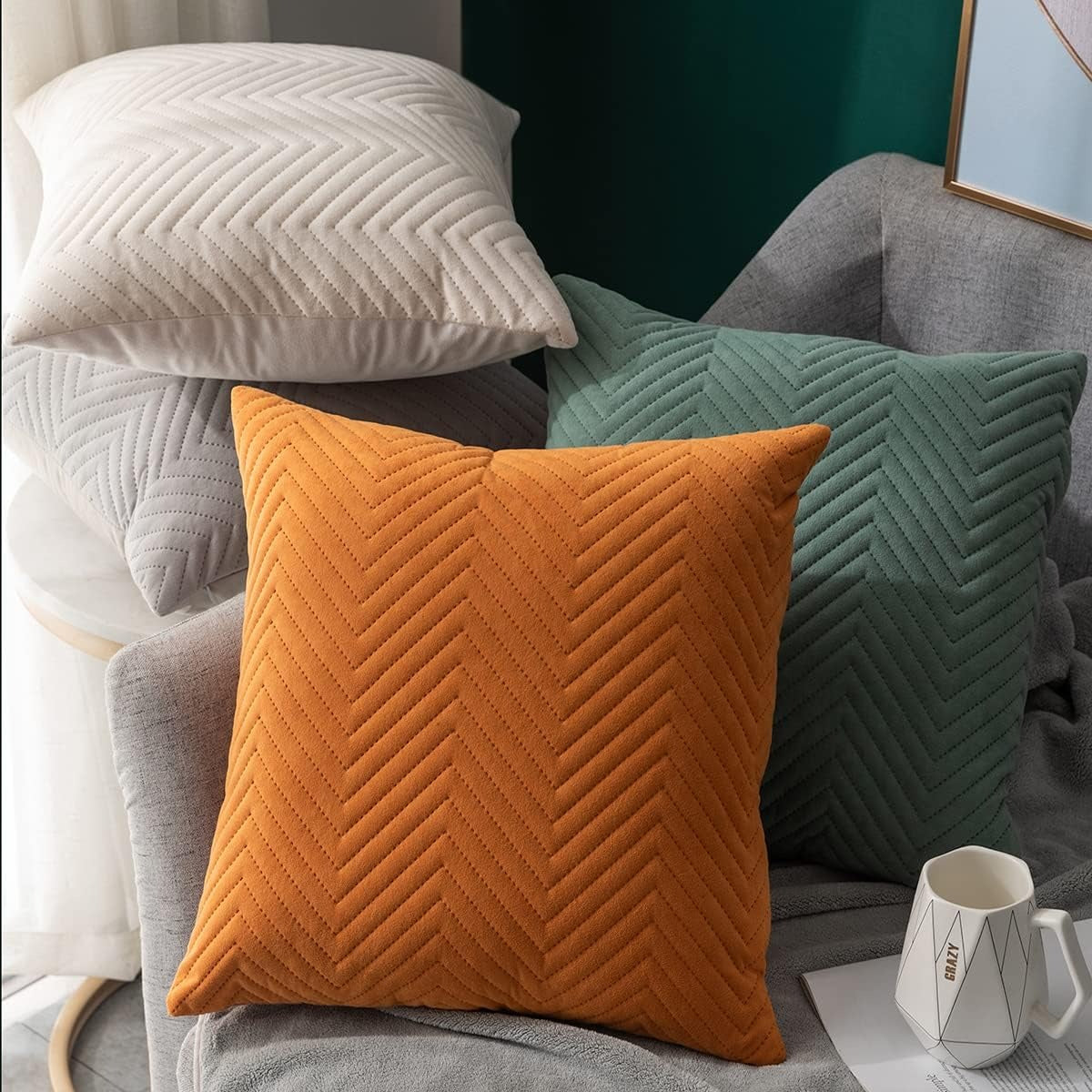 Square Throw Pillow Covers 18x18