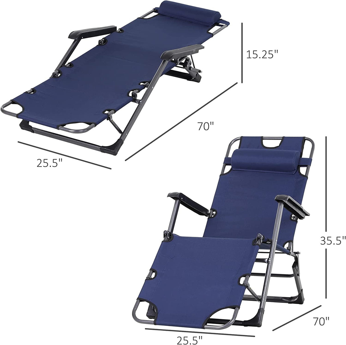 Zero Gravity Portable Outdoor Camping Patial Chair