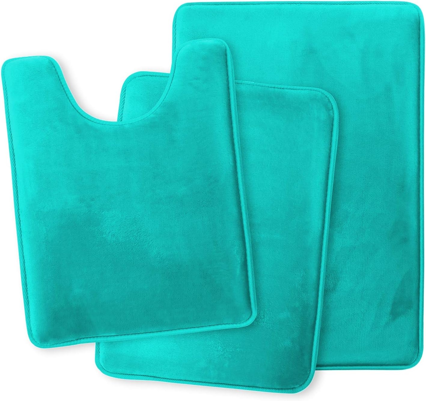3 Pcs Memory Foam Bathroom Mat – Non-Slip Rugs