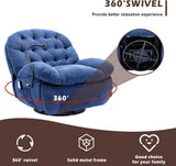 360 Rotating Chair Swivel Chair Power Recliner Chair Lounge Chair Side Pockets Phone Holder