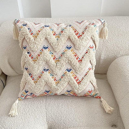 Nordic Cotton Woven Cushion Cover