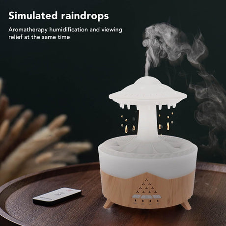 Aroma Humidifier Raindrop Humidifier with Colorful Lights