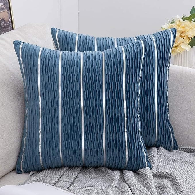 Luxury Simple Stripe Wrinkle Pillowcase/pillowcover