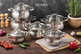 15Pcs Edenberg Cookware Sets With Kitchen Tools