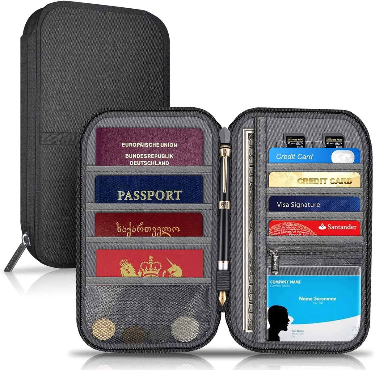 Travel Wallet & Family Passport Holder