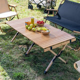 Portable Folding Table, Aluminum Alloy Camping Tables, Picnic Tables, Square Table, Roll Up Top Table, Foldable Desk for Outdoor Cooking