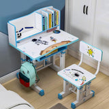 Adjustable Kids Study Desk And Chair Set Educational Table with Ergonomic Design Safe Construction Ample Storage Ideal for Home Learning Nursery Creativity Growing Baby