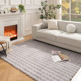 Faux Rabbit Fur Rug Carpet,  4x6 FT Fluffy Soft Area Rug