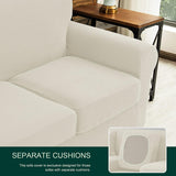 Jacquard Sofa Slipcovers  seater Cream White