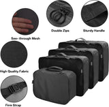 8pcs Luggage Travel Organizers Cubes