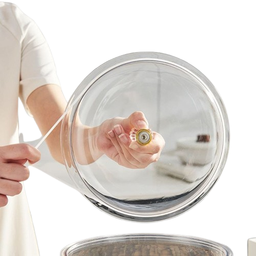Airtight transparent cereal / candy storage container