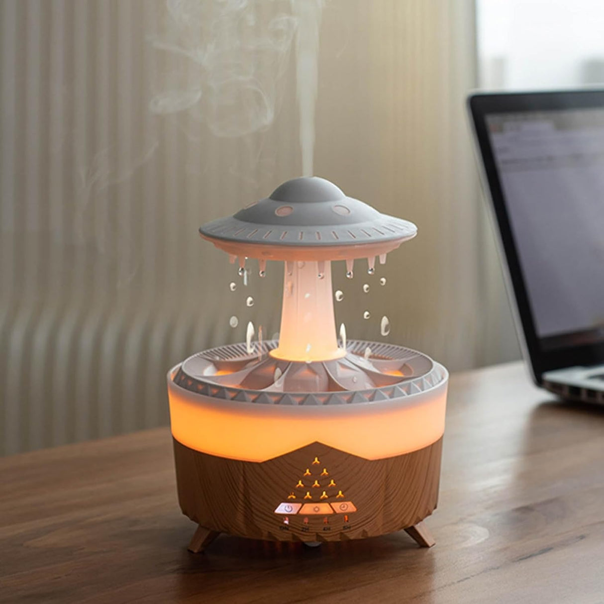 Aroma Humidifier Raindrop Humidifier with Colorful Lights