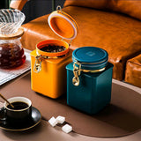 Coffee Jar Storage Jar Airtight, Coffee Container, for Coffee Beans Powder, Sugar Flour, Nuts  1.1 L