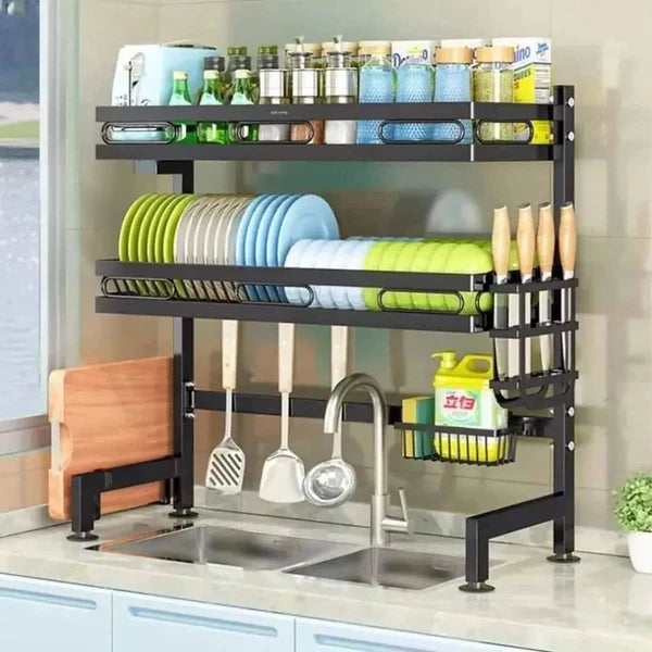 Double Layer Over the Sink Stand Dish Rack