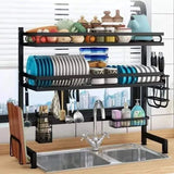 Double Layer Over the Sink Stand Dish Rack