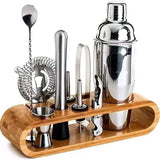 12-Piece Cocktail Shaker Set Home Bar Tool Kit with Stand, Cocktail Tools Stainless Steel Bar Gifts