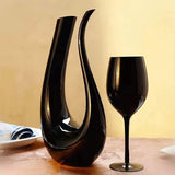 Black wine glasses